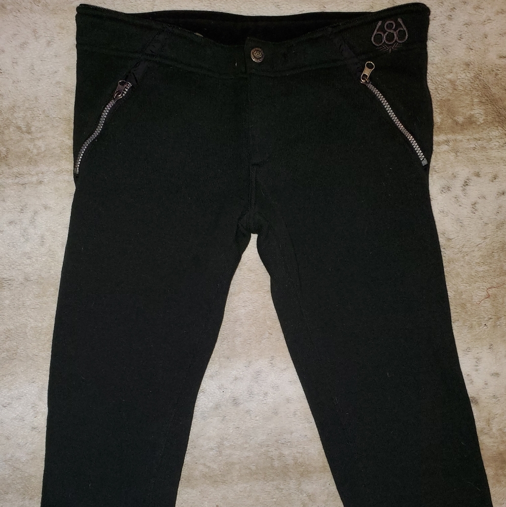 686 Black Cropped Women's Pants